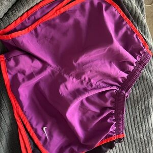 Nike Purple and Red Athletic Shorts